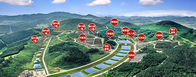 观陵山墓园全景图